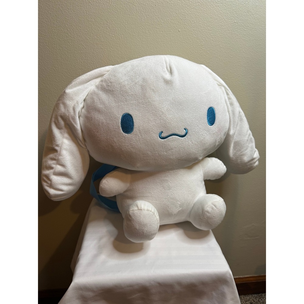 Sanrio Cinnamoroll Plush Backpack White Blue Kawaii Bag 12971-8 NEW‎